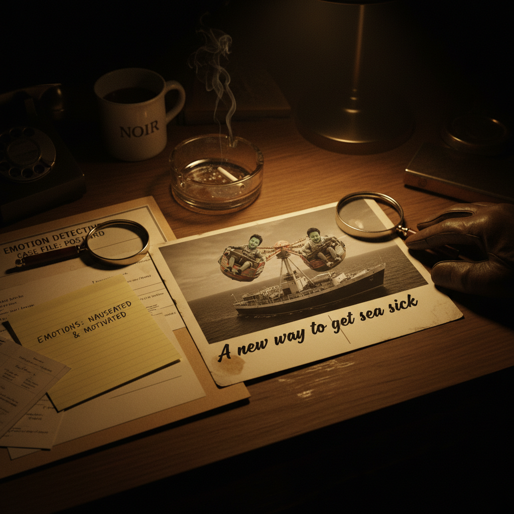 Reconstructed Evidence for a Postcard case about Nauseated and Motivated